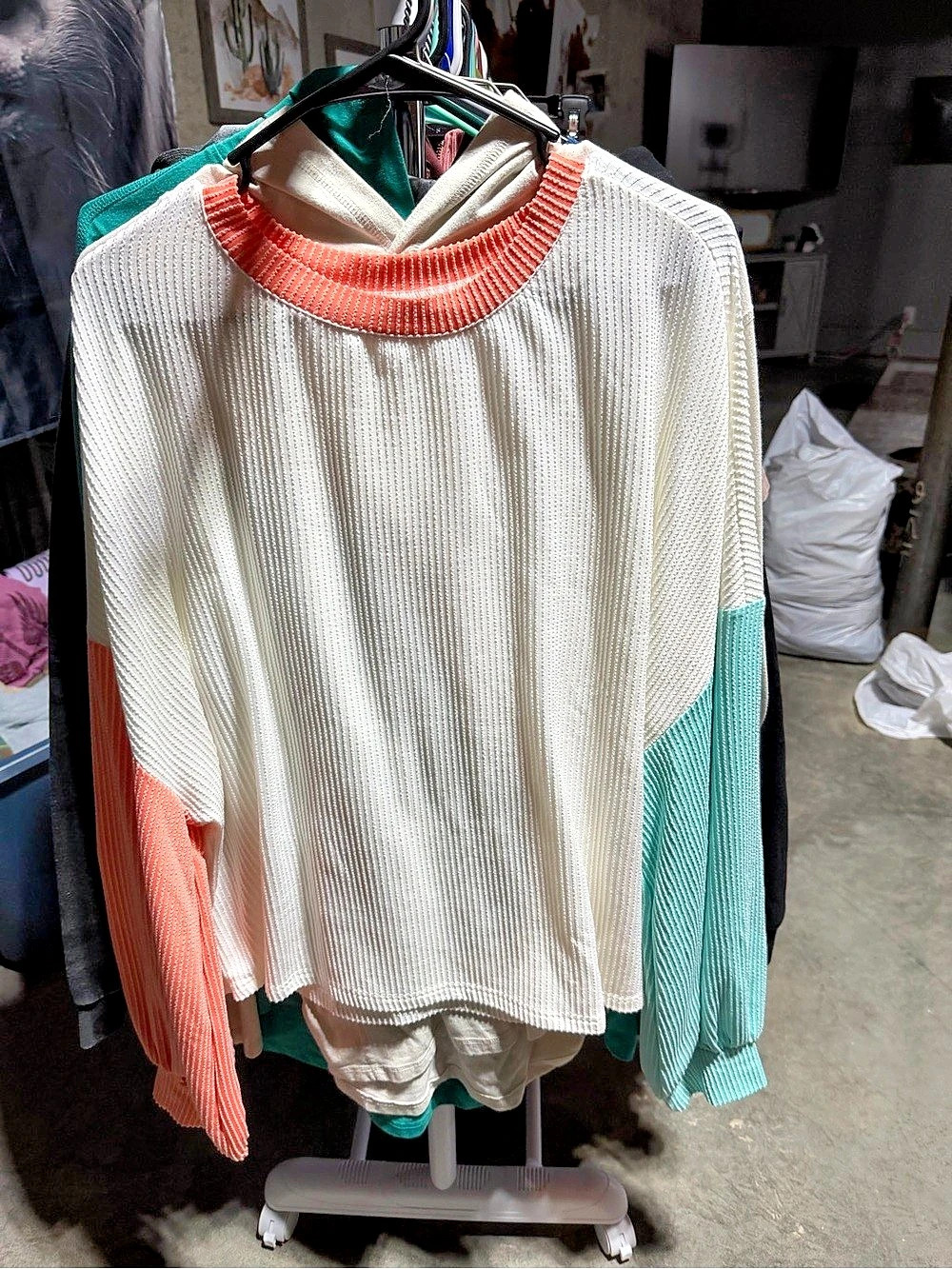 Women's Color Block Sweater XXL
